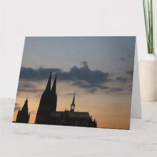 Der Kölner Dom und der vom alten Rathaus Karte