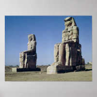 Der Kolossi von Memnon, Statuen von Amenhotep
