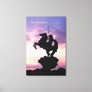 "Der kommende König " ® Silouette Leinwand-Druck Leinwanddruck