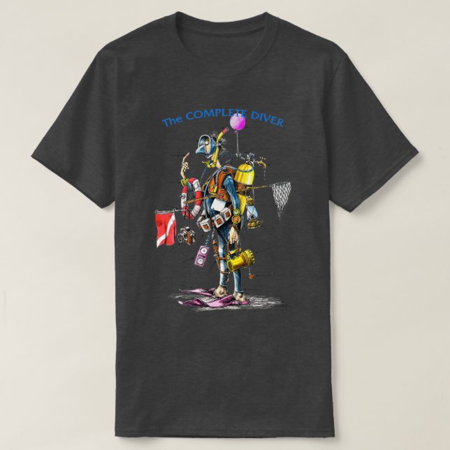 Der komplette Taucher T-Shirt (Design vorne)