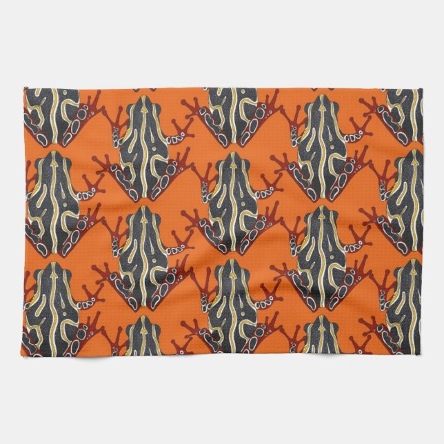 der Kongo-Baumfroschorange Handtuch (Horizontal)