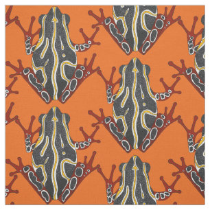 der Kongo-Baumfroschorange Stoff