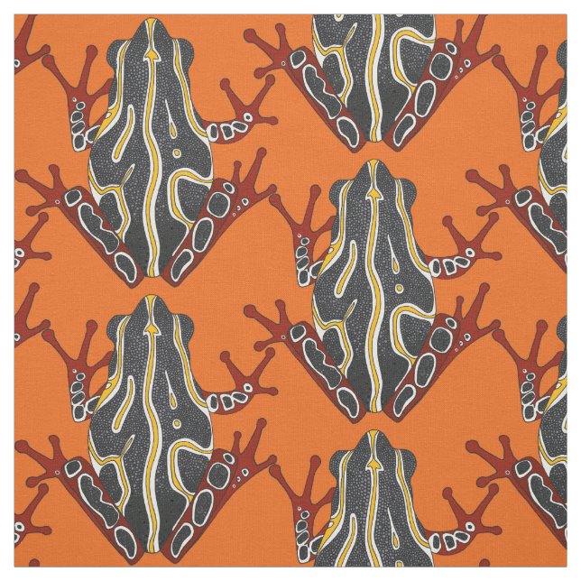 der Kongo-Baumfroschorange Stoff (Muster)