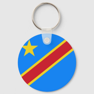 Der Kongo - Republik Kongos-Flagge Schlüsselanhänger
