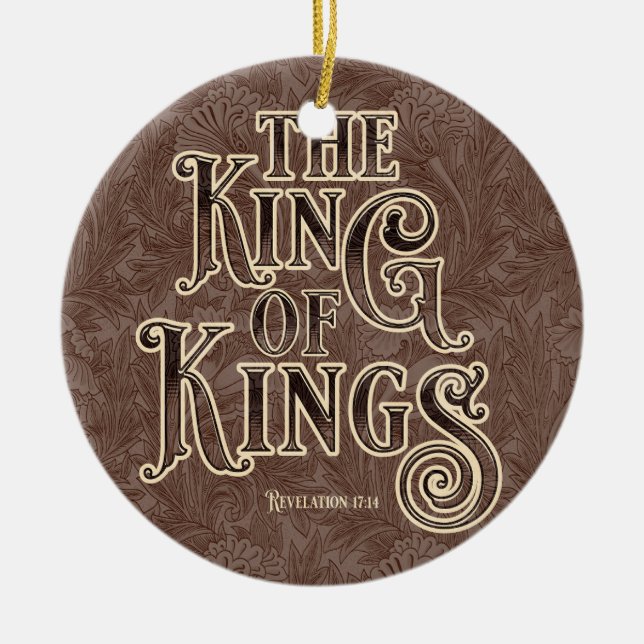 Der König der Könige Namen Jesu Christi Bibel Keramik Ornament (Vorne)