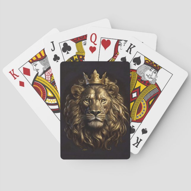 Der König! Der nicht so feige Löwe von Oz Spielkarten (Rückseite)