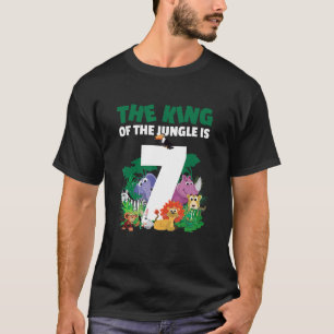 Der König des Dschungels ist 7 für eine 7-jährige T-Shirt
