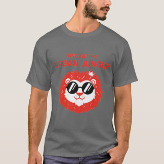 Der König des urbanen Dschungels Cool Lion T-Shirt