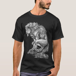 Der König des Werwolf-Mittelalterlichen Wolfskurse T-Shirt