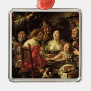 Der König Drinks Silbernes Ornament