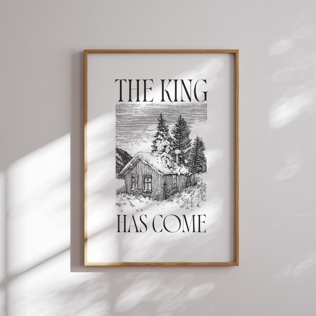 Der König ist gekommen Weihnachtsmauer Art Poster (Von Creator hochgeladen)