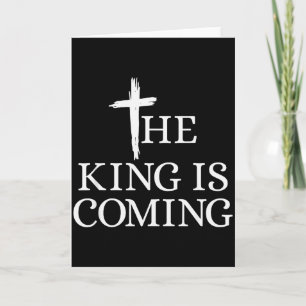 Der König kommt Christentum Bibelvers Christus Karte