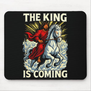 Der König kommt Offenbarung Fette Christliche Kuns Mousepad