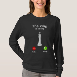 Der König nennt Schachmatte-Gambit-Königin T-Shirt