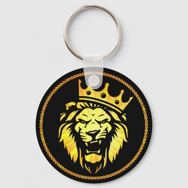 Der König - reißende Löwenkrone Schlüsselanhänger (Vorderseite)