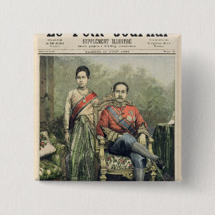Der König und die Königin von Siam Button