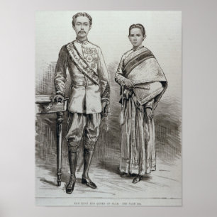 Der König und die Königin von Siam Poster