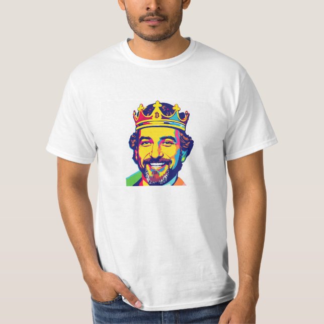 Der König von Bitcoin T-Shirt (Vorderseite)