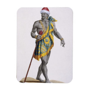 Der König von Florida, 1780 (farbiger Stich) Magnet