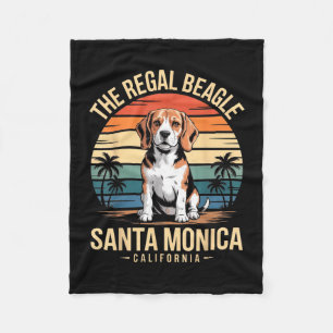 Der königliche Beagle Santa Monica Kalifornien Ret Fleecedecke