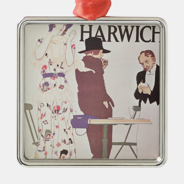 Der Kontinent über Harwich Ornament Aus Metall (Vorne)