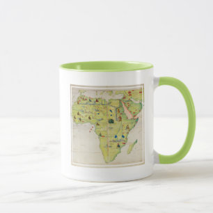 Der Kontinent von Afrika Tasse