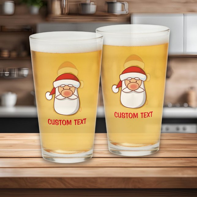 Der Kopf des Weihnachtsmanns Glas (Von Creator hochgeladen)