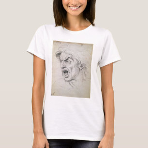 Der Kopf eines Mannes, der im Terror, eine Studie T-Shirt