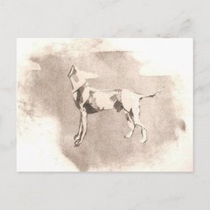Der kopflose Hund Postkarte
