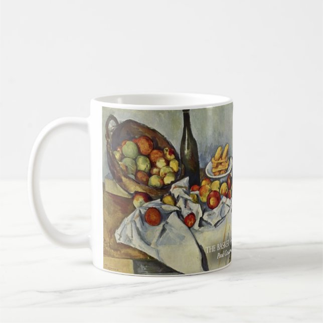 Der Korb der Apfel-historischen Tasse (Links)