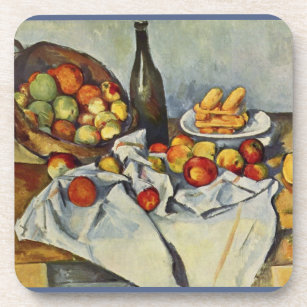 Der Korb der Äpfel von Paul Cezanne Getränkeuntersetzer