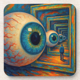 "Der Korridor des Sehens" - ein surreales Portrait Getränkeuntersetzer