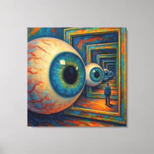 "Der Korridor des Sehens" - ein surreales Portrait Leinwanddruck