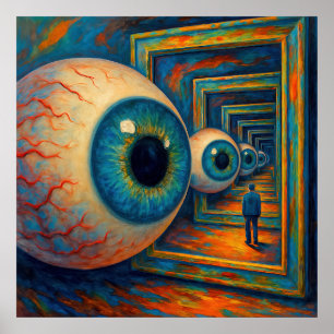 "Der Korridor des Sehens" - ein surreales Portrait Poster