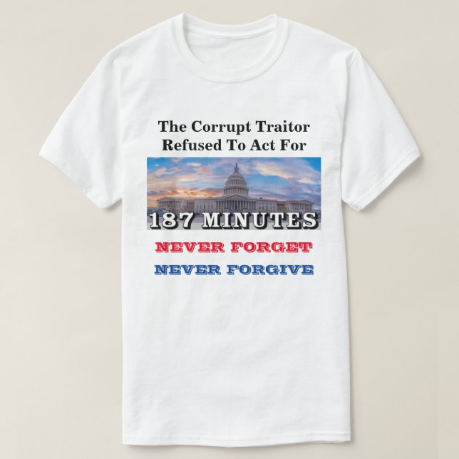 Der korrupte Verräter weigerte sich, 187 MINUTEN z T-Shirt (Design vorne)