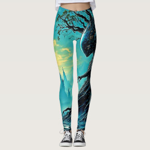 Der kosmische Baum der Fantasie Leggings
