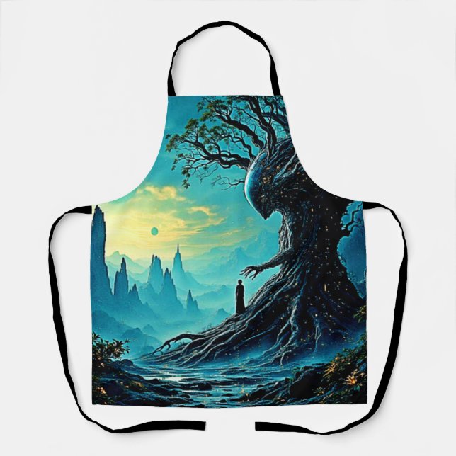 Der kosmische Baum der Fantasie Schürze (Vorderseite)