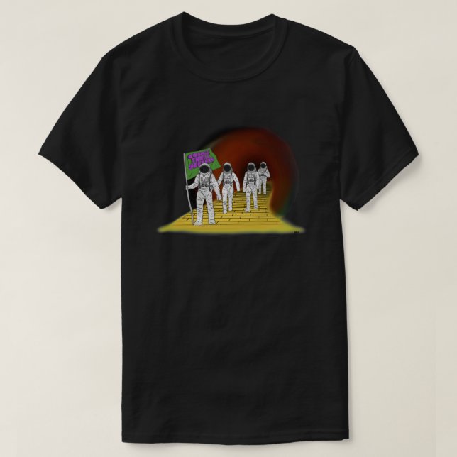 Der kosmische Thrill sucht Prinz Daddy und Hyena A T-Shirt (Design vorne)