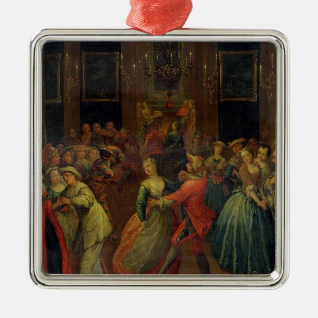 Der Kostümball Silbernes Ornament (Vorne)