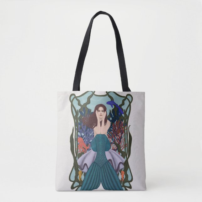Der Kraken-Garten Tasche (Vorderseite)