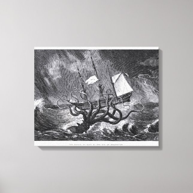 Der Kraken Leinwanddruck (Vorderseite)