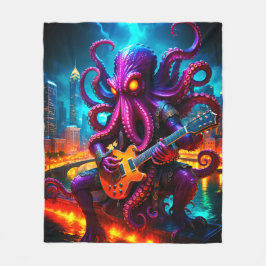 Der Kraken-Monster-Rockstar Fleecedecke