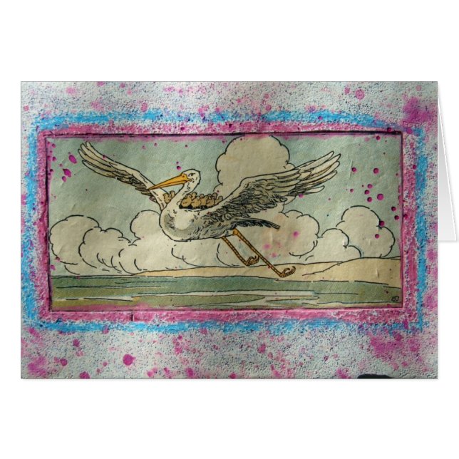Der Kran hilft den Sparrow (Vorderseite (Horizontal))