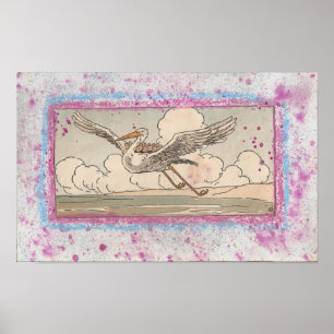 Der Kran hilft den Sparrow Poster