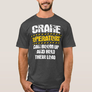 Der Kranbetreiber gibt Design auf der Rückseite d T-Shirt