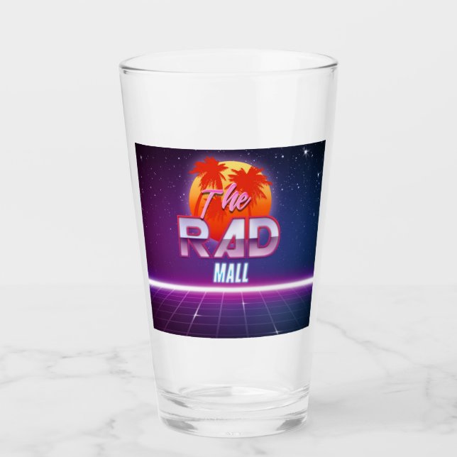 Der krasse Mall-"Welle 2" Trommel des Glas-16oz Glas (Vorderseite)