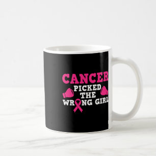 Der Krebs hat das falsche Girl-Rosa-Band gepickt Kaffeetasse