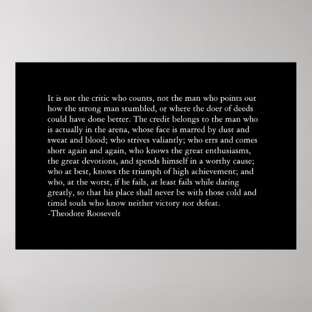 Der Kredit gehört dem Mann in der Arena. Poster (Vorne)
