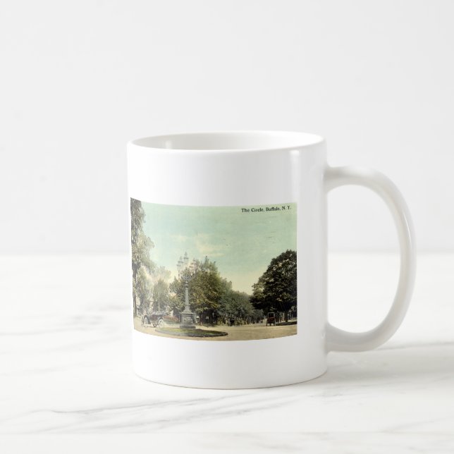 Der Kreis, Büffel NY 1913 Vintag Kaffeetasse (Rechts)