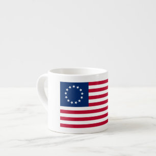 Der Kreis der Sterne, amerikanische Flagge von Bet Espressotasse